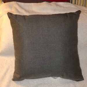 Gray, square pillow